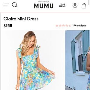 Show Me Your Mumu Claire Mini Dress